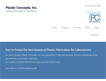 Tablet Screenshot of plastic-concepts.com